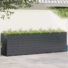 Containerberging 408x77.5x121.5 cm antraciet met plantenbak