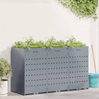 Containerberging 204x77,5x121,5 cm lichtgrijs staal