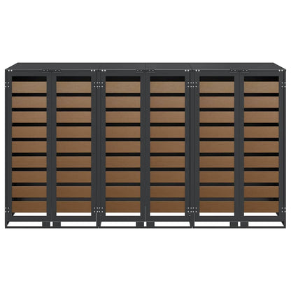 Wieltjesbakopslag voor 3 bakken Antraciet 340 x 77.5 x 115.5 cm