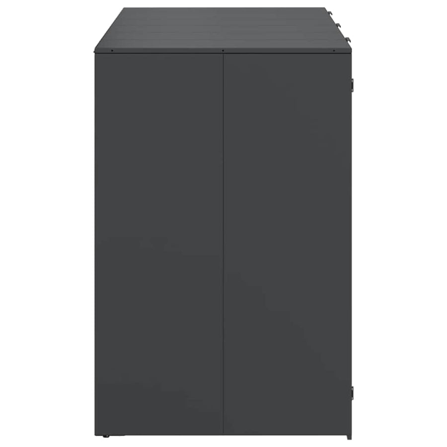 Wieltjesbakopslag voor 3 bakken Antraciet 340 x 77.5 x 115.5 cm