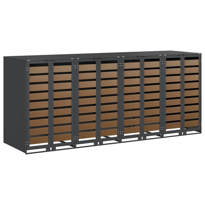 Wieltjesbakopslag voor 3 bakken Antraciet 340 x 77.5 x 115.5 cm