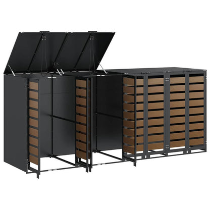 Wieltjesbakopslag voor 3 bakken Antraciet 340 x 77.5 x 115.5 cm