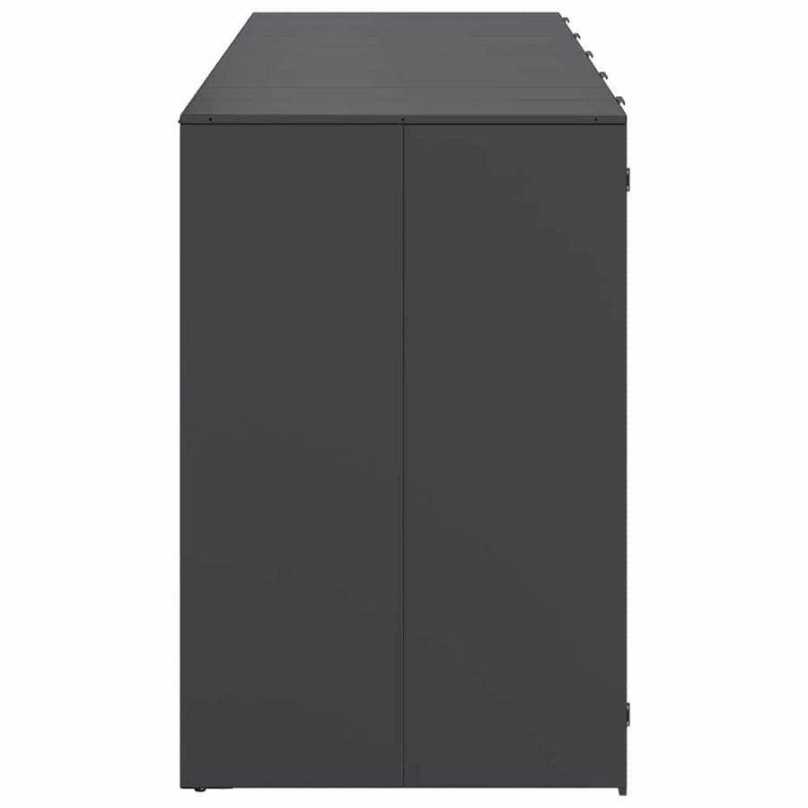 Wieltjesbakopslag voor 3 bakken Antraciet 340 x 77.5 x 115.5 cm