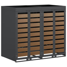 Wieltjesbakopslag voor 3 bakken Antraciet 340 x 77.5 x 115.5 cm