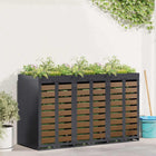 Containerberging 204x77.5x121.5 cm antraciet staal