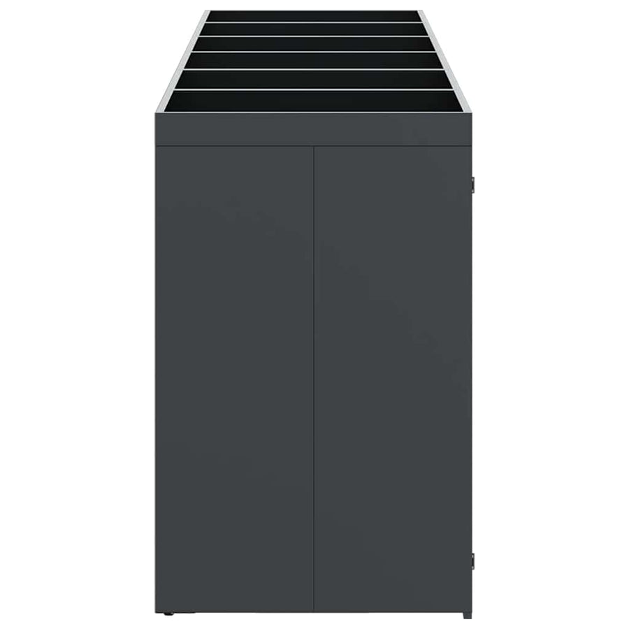 Wieltjesbakopslag voor 3 bakken Antraciet 340 x 77.5 x 115.5 cm