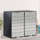 Containerberging 3 bakken antraciet 136x77.5x115.5 cm