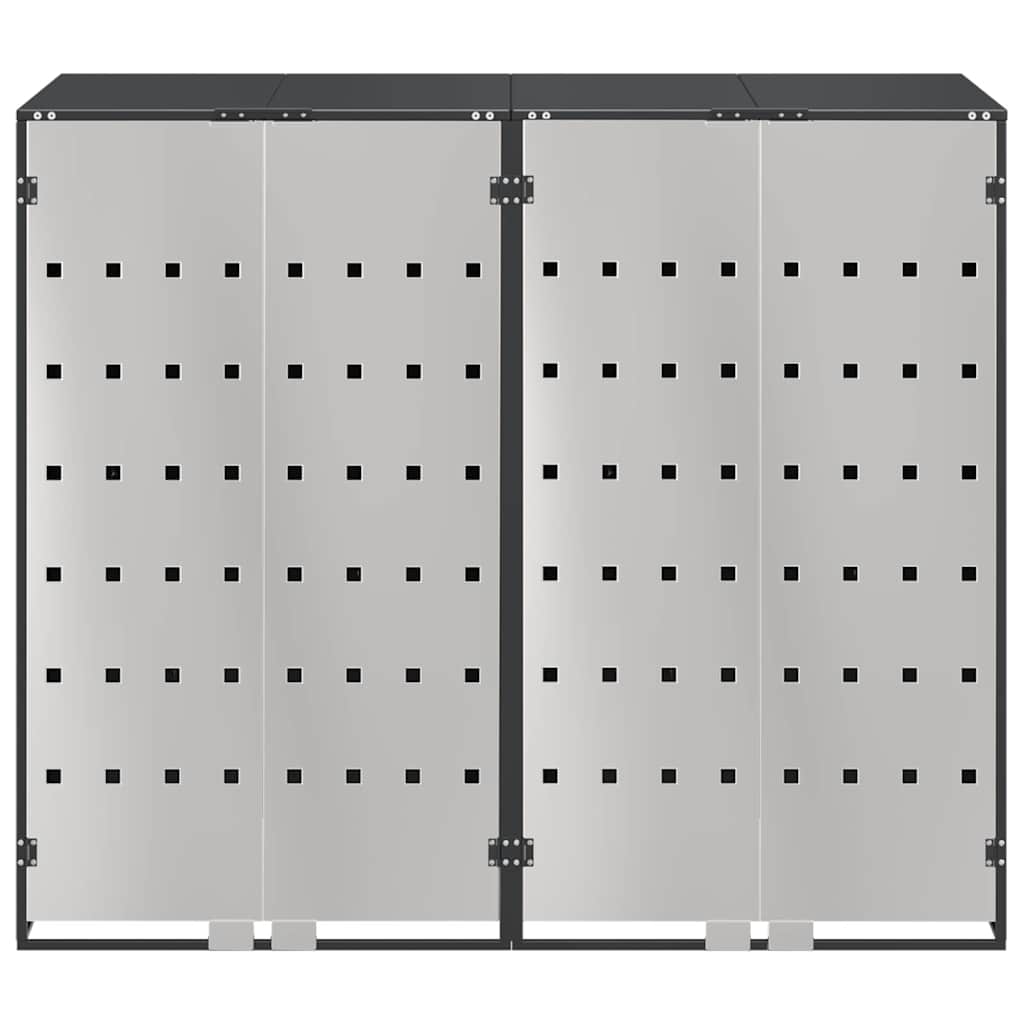 Wieltjesbakopslag voor 3 bakken Antraciet 340 x 77.5 x 115.5 cm