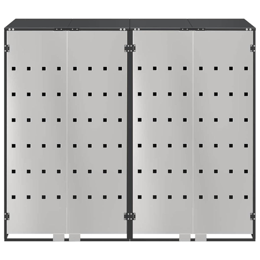 Wieltjesbakopslag voor 3 bakken Antraciet 340 x 77.5 x 115.5 cm