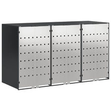 Wieltjesbakopslag voor 3 bakken Antraciet 340 x 77.5 x 115.5 cm