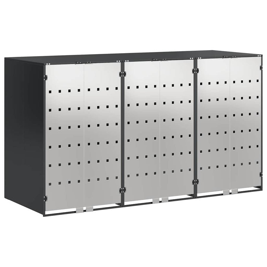Wieltjesbakopslag voor 3 bakken Antraciet 340 x 77.5 x 115.5 cm