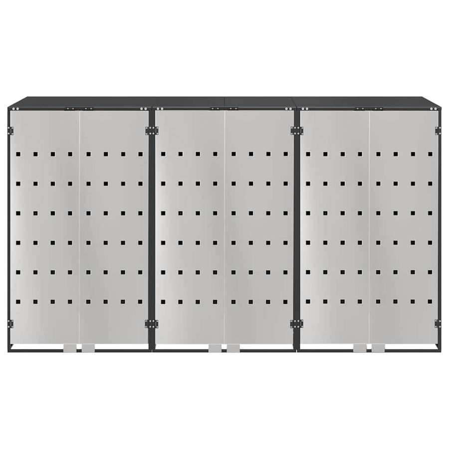 Wieltjesbakopslag voor 3 bakken Antraciet 340 x 77.5 x 115.5 cm