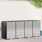 Containerberging 3 bakken antraciet 272x77.5x115.5 cm staal