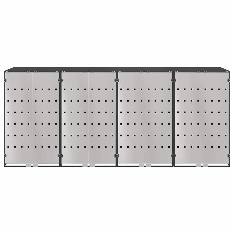 Wieltjesbakopslag voor 3 bakken Antraciet 340 x 77.5 x 115.5 cm
