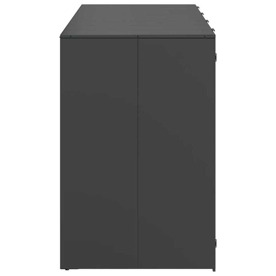 Wieltjesbakopslag voor 3 bakken Antraciet 340 x 77.5 x 115.5 cm