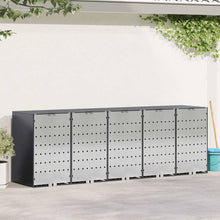 Wieltjesbakopslag voor 3 bakken Antraciet 340 x 77.5 x 115.5 cm