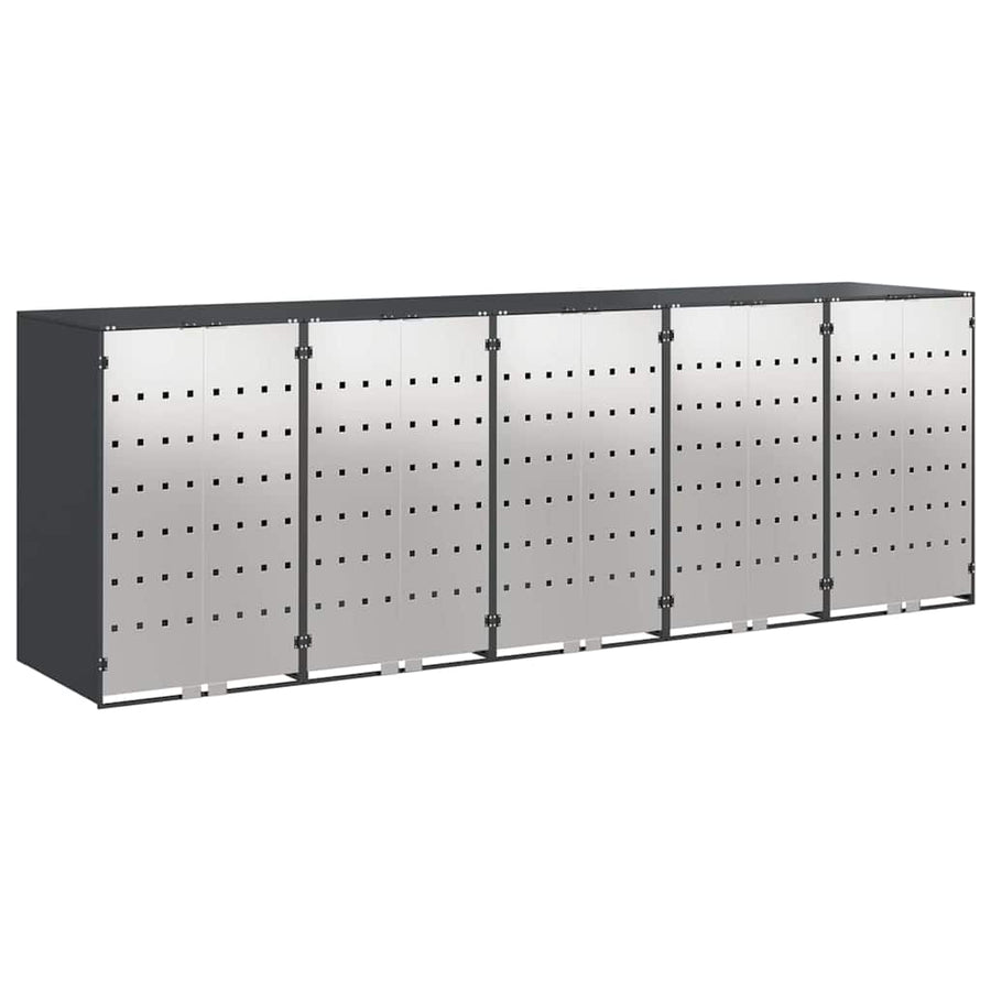 Wieltjesbakopslag voor 3 bakken Antraciet 340 x 77.5 x 115.5 cm