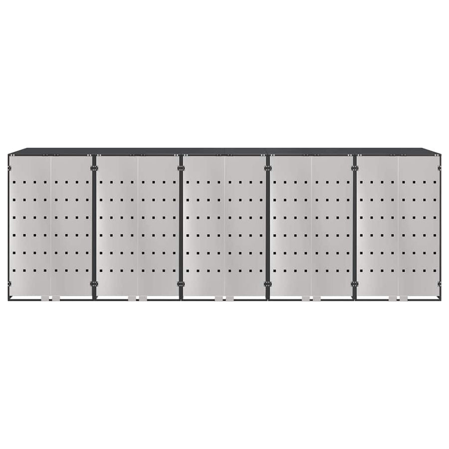 Wieltjesbakopslag voor 3 bakken Antraciet 340 x 77.5 x 115.5 cm