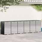 Wieltjesbakopslag 408x77.5x115.5 cm antraciet staal