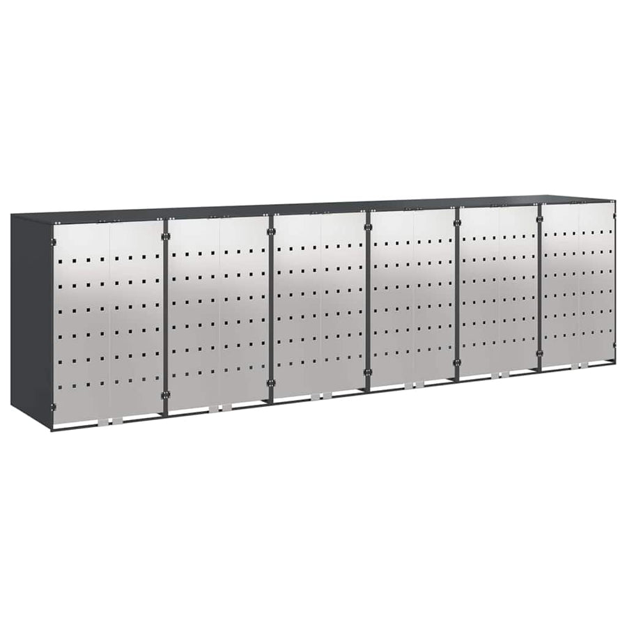 Wieltjesbakopslag voor 3 bakken Antraciet 340 x 77.5 x 115.5 cm