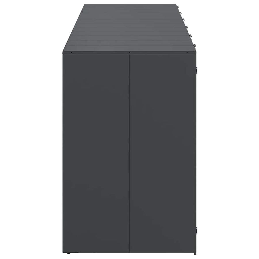 Wieltjesbakopslag voor 3 bakken Antraciet 340 x 77.5 x 115.5 cm