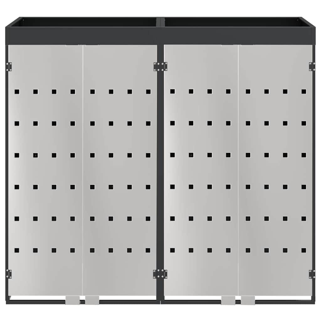 Wieltjesbakopslag voor 3 bakken Antraciet 340 x 77.5 x 115.5 cm