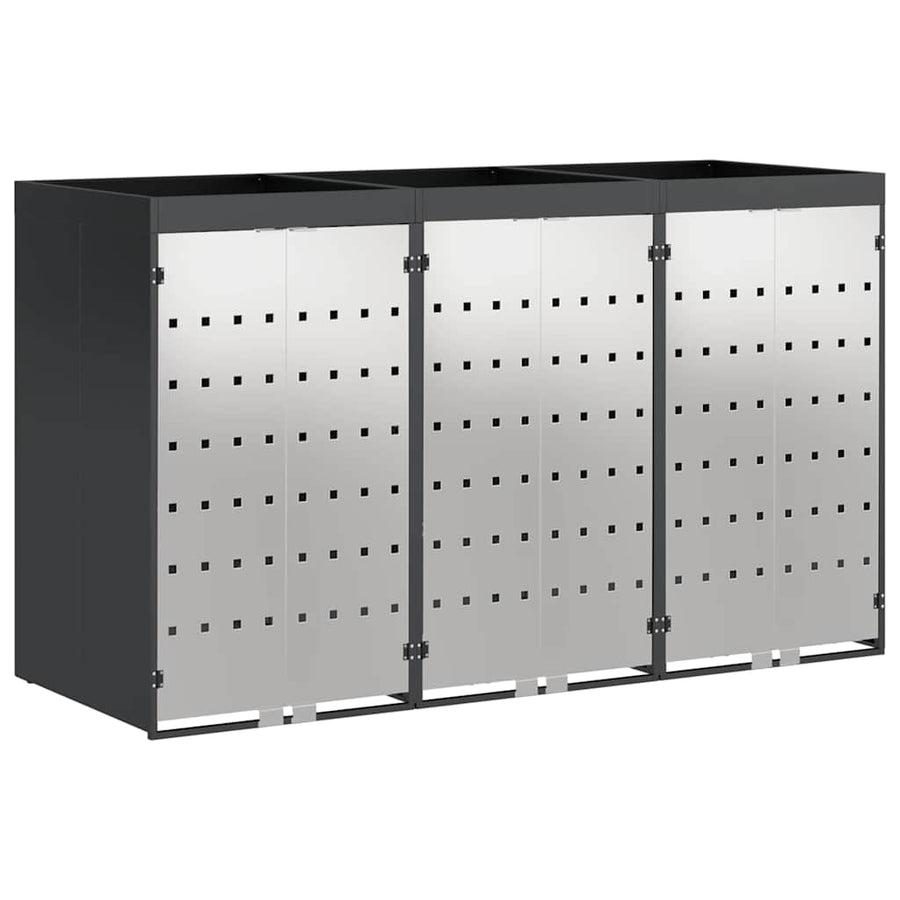 Wieltjesbakopslag voor 3 bakken Antraciet 340 x 77.5 x 115.5 cm