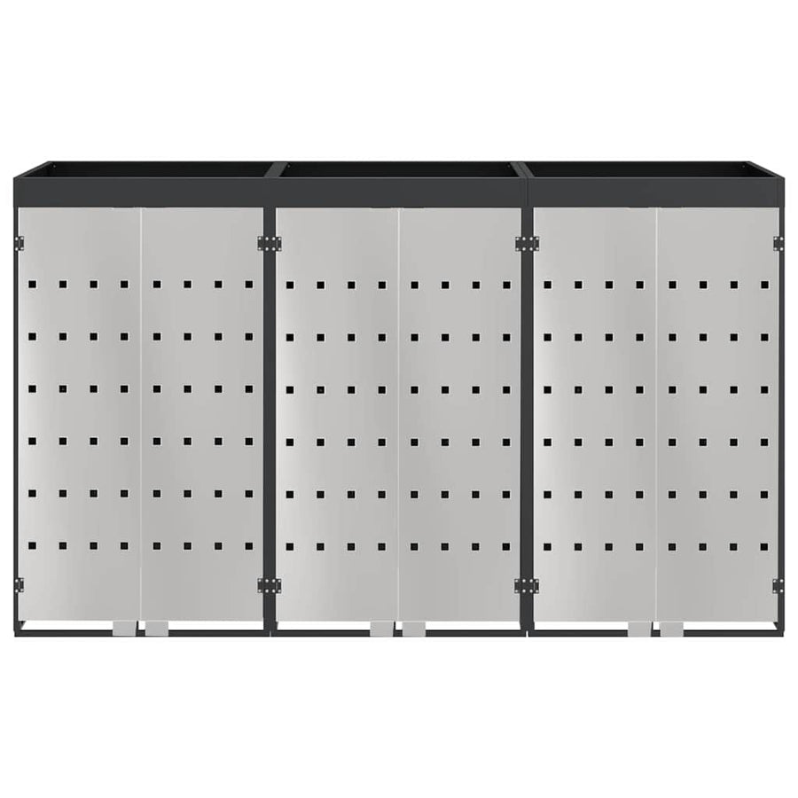 Wieltjesbakopslag voor 3 bakken Antraciet 340 x 77.5 x 115.5 cm