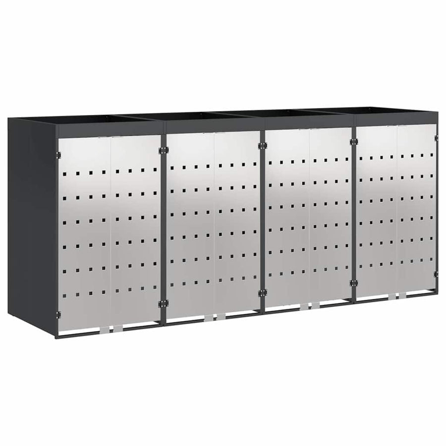 Wieltjesbakopslag voor 3 bakken Antraciet 340 x 77.5 x 115.5 cm