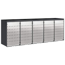 Wieltjesbakopslag voor 3 bakken Antraciet 340 x 77.5 x 115.5 cm