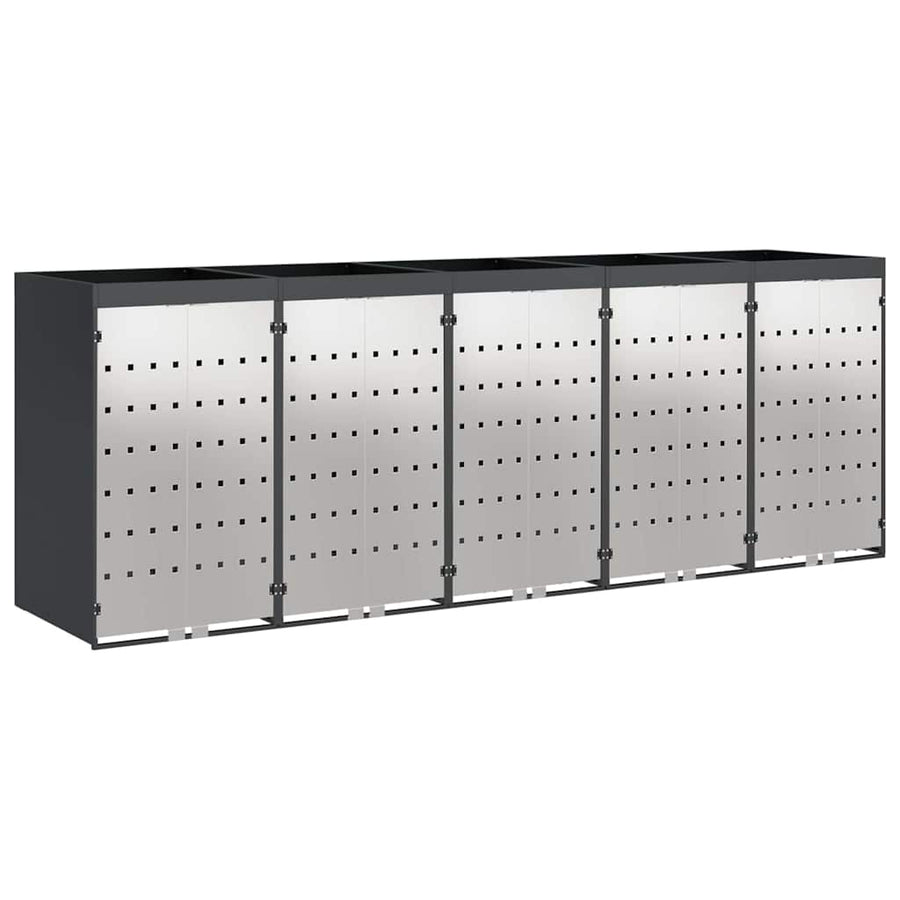 Wieltjesbakopslag voor 3 bakken Antraciet 340 x 77.5 x 115.5 cm