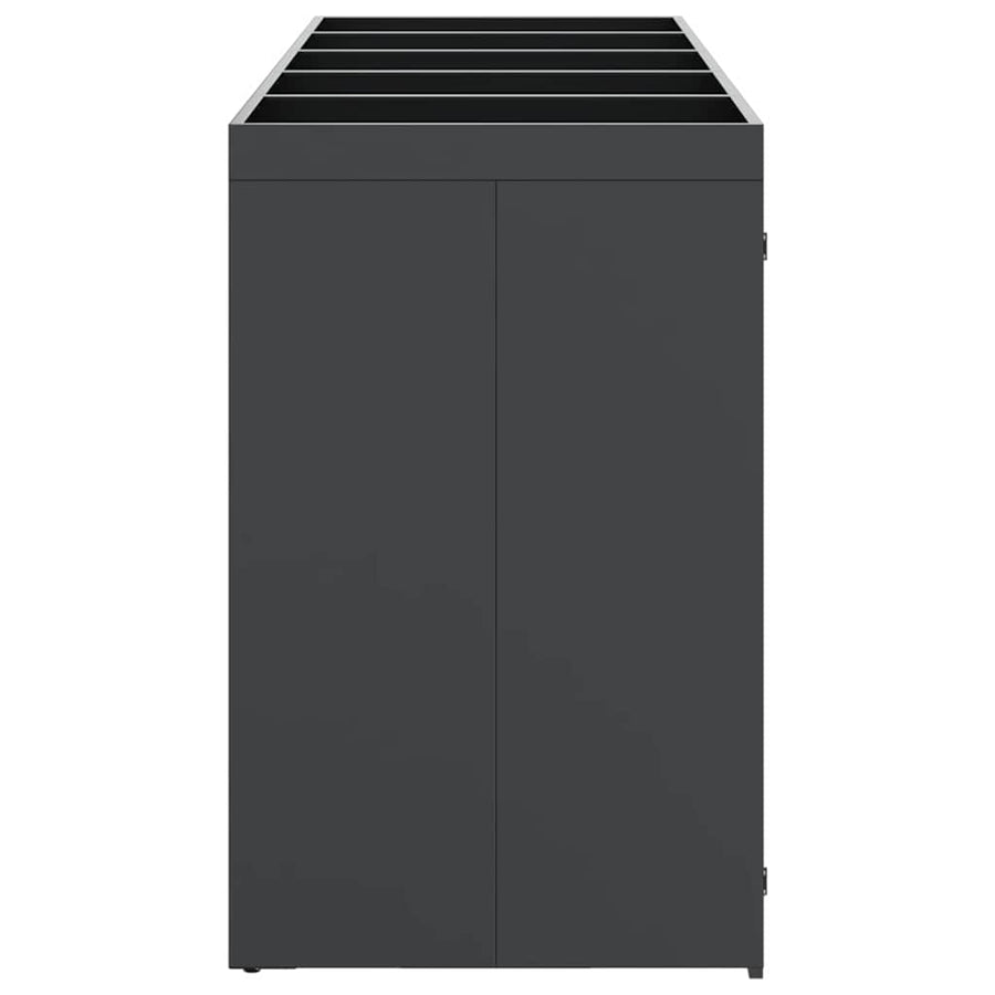 Wieltjesbakopslag voor 3 bakken Antraciet 340 x 77.5 x 115.5 cm