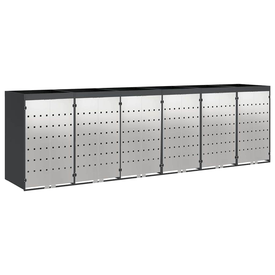 Wieltjesbakopslag voor 3 bakken Antraciet 340 x 77.5 x 115.5 cm