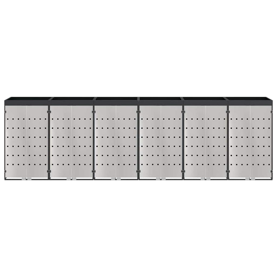 Wieltjesbakopslag voor 3 bakken Antraciet 340 x 77.5 x 115.5 cm