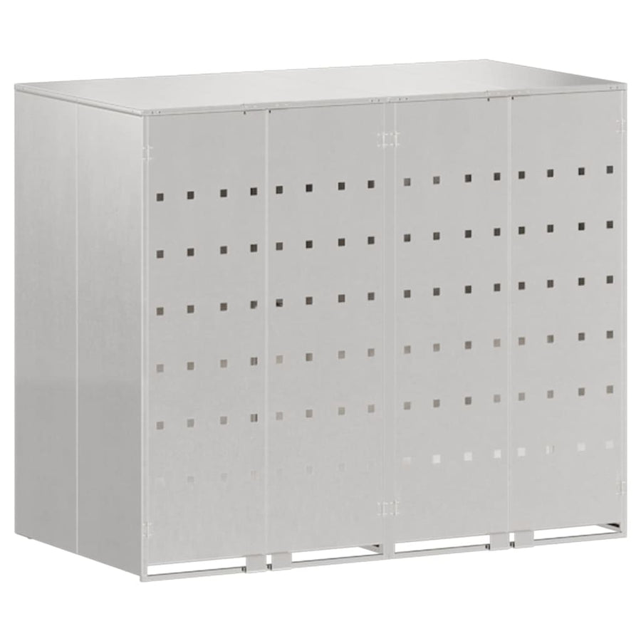 Wieltjesbakopslag voor 3 bakken Zilver 340 x 77.5 x 115.5 cm