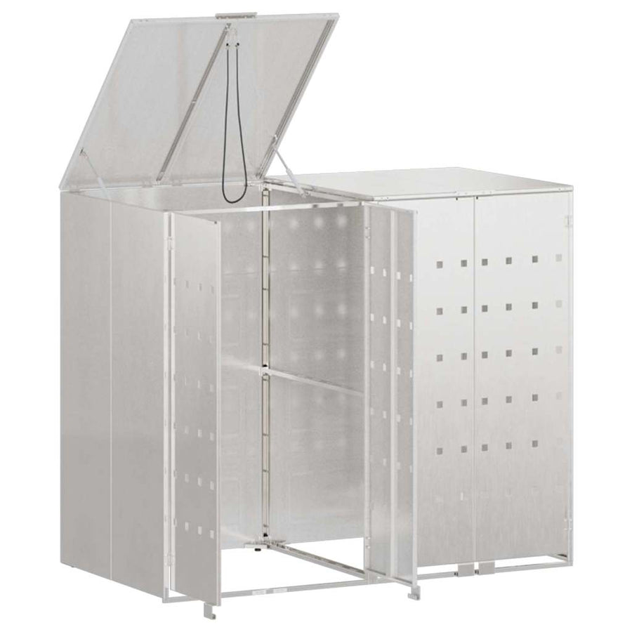 Wieltjesbakopslag voor 3 bakken Zilver 340 x 77.5 x 115.5 cm