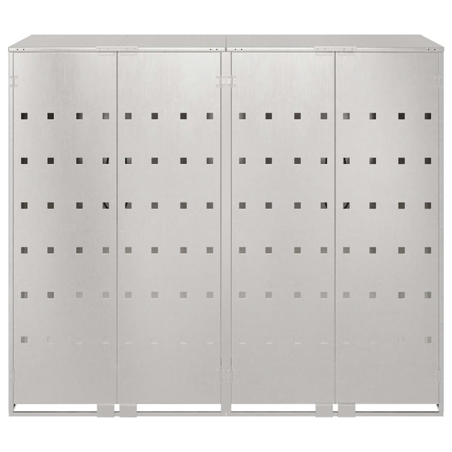 Wieltjesbakopslag voor 3 bakken Zilver 340 x 77.5 x 115.5 cm