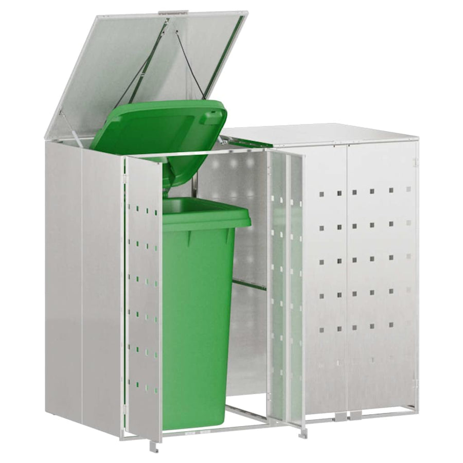 Wieltjesbakopslag voor 3 bakken Zilver 340 x 77.5 x 115.5 cm