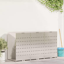 Wieltjesbakopslag voor 3 bakken Zilver 340 x 77.5 x 115.5 cm