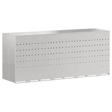 Wieltjesbakopslag voor 3 bakken Zilver 340 x 77.5 x 115.5 cm