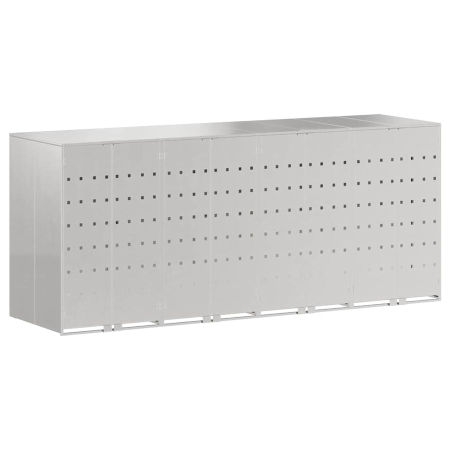Wieltjesbakopslag voor 3 bakken Zilver 340 x 77.5 x 115.5 cm