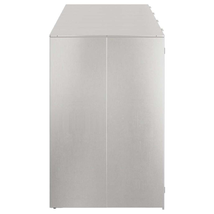 Wieltjesbakopslag voor 3 bakken Zilver 340 x 77.5 x 115.5 cm