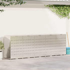 Vuilnisbakopslag 340x77.5x115.5 cm roestvrij staal zilver