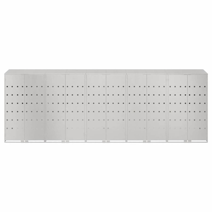 Wieltjesbakopslag voor 3 bakken Zilver 340 x 77.5 x 115.5 cm
