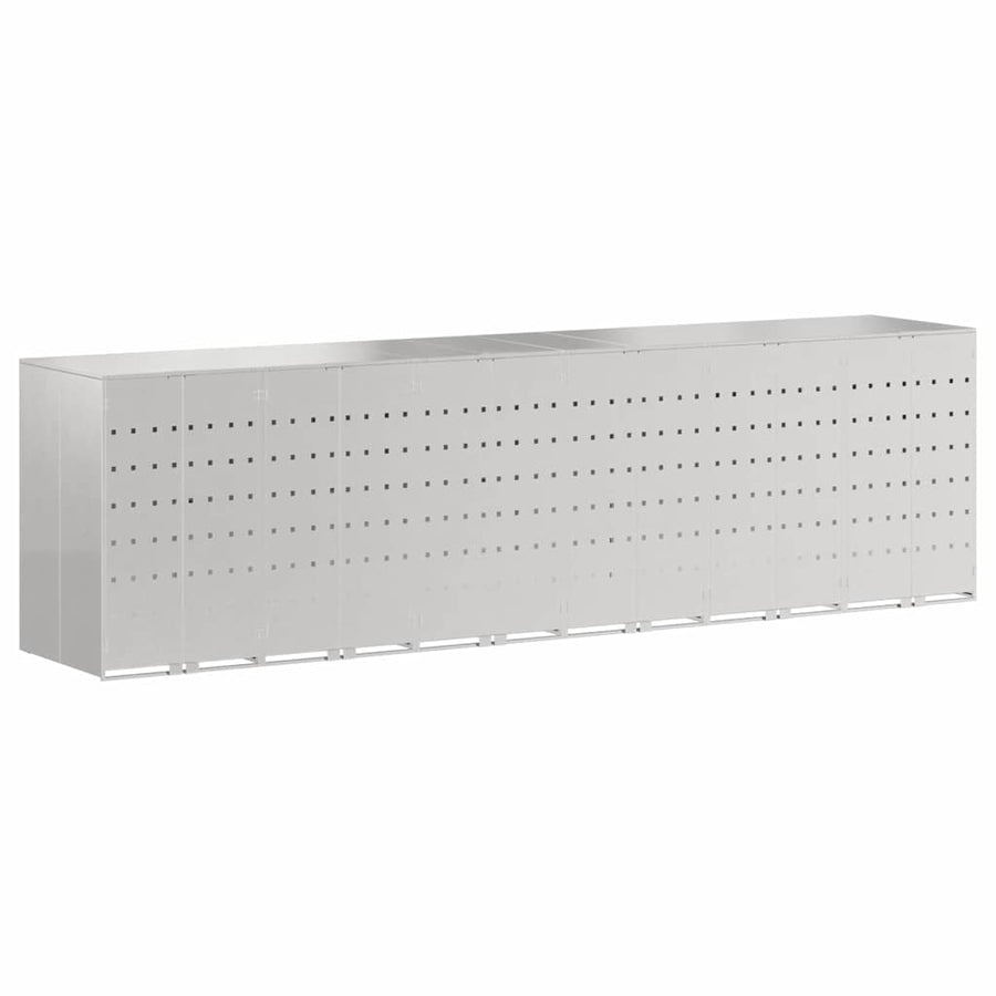 Wieltjesbakopslag voor 3 bakken Zilver 340 x 77.5 x 115.5 cm
