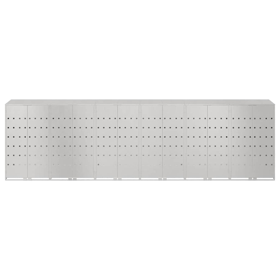 Wieltjesbakopslag voor 3 bakken Zilver 340 x 77.5 x 115.5 cm
