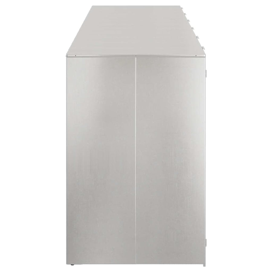 Wieltjesbakopslag voor 3 bakken Zilver 340 x 77.5 x 115.5 cm