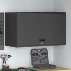 Wandkast 90x40x53 cm staal zwart