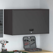 Wandkast 90x40x53 cm staal zwart