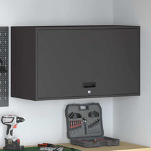 Wandkast Voor Garage Poedercoating Staal 90 x 40 x 53 cm Zwart